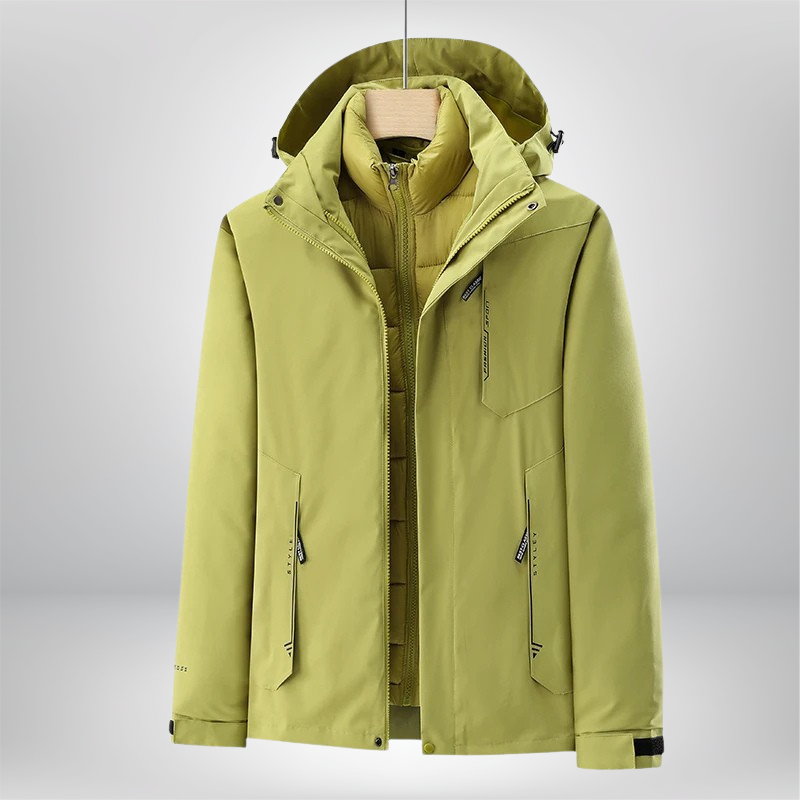 Women's Layered Winter Ski Jacket Green