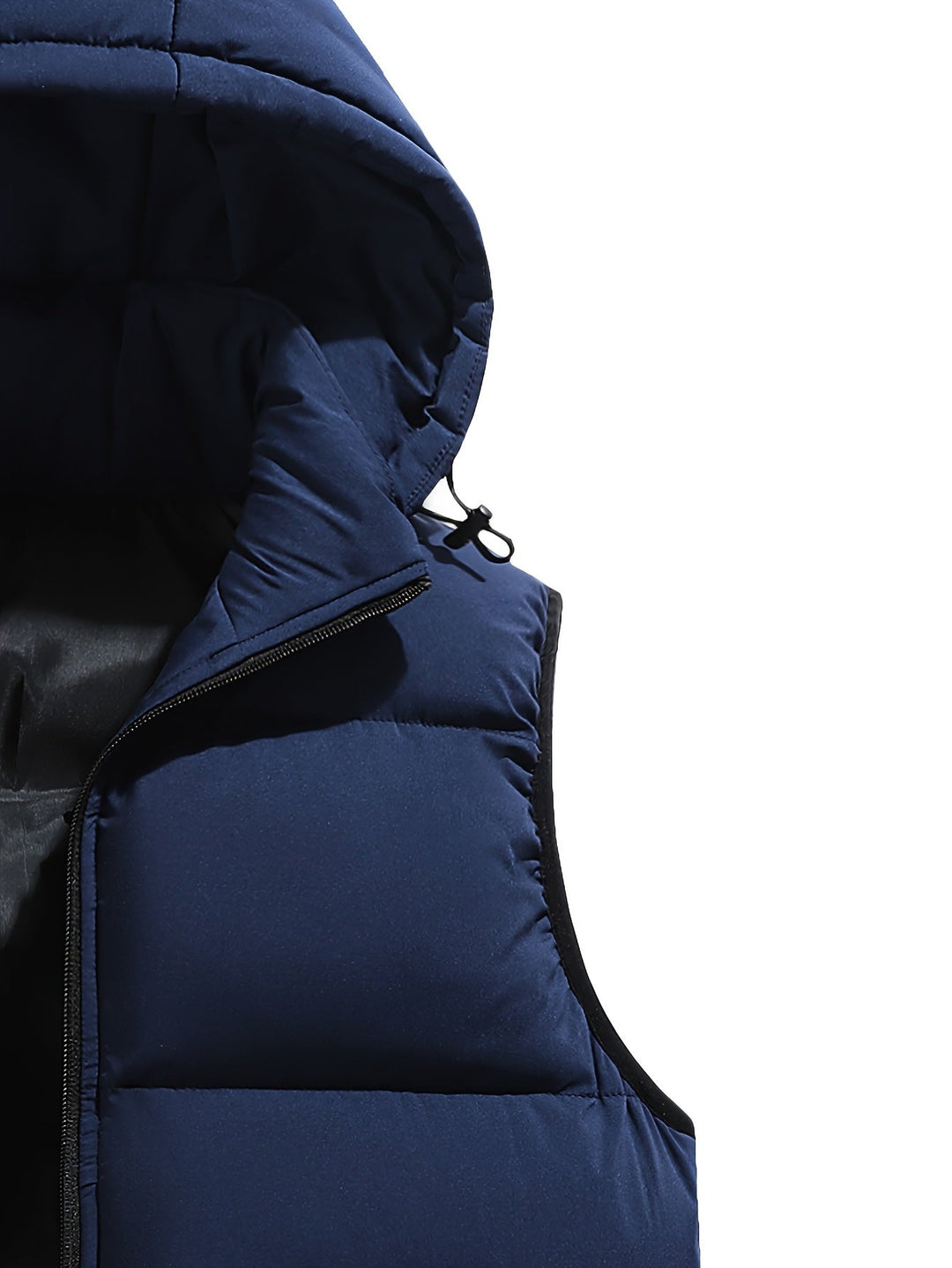 Colete acolchoado com capuz para homem