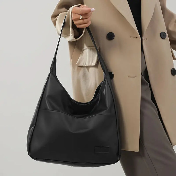 Vegan Leather Hobo Bag With Spacious Interior For Everyday-MODAUTLET