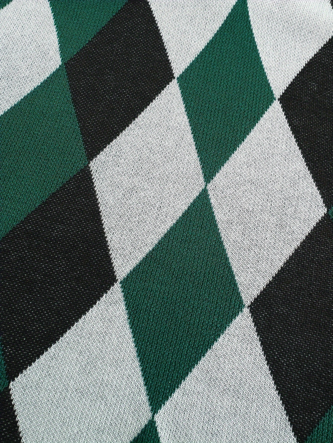 Pánská klasická vesta s argyle vzorem