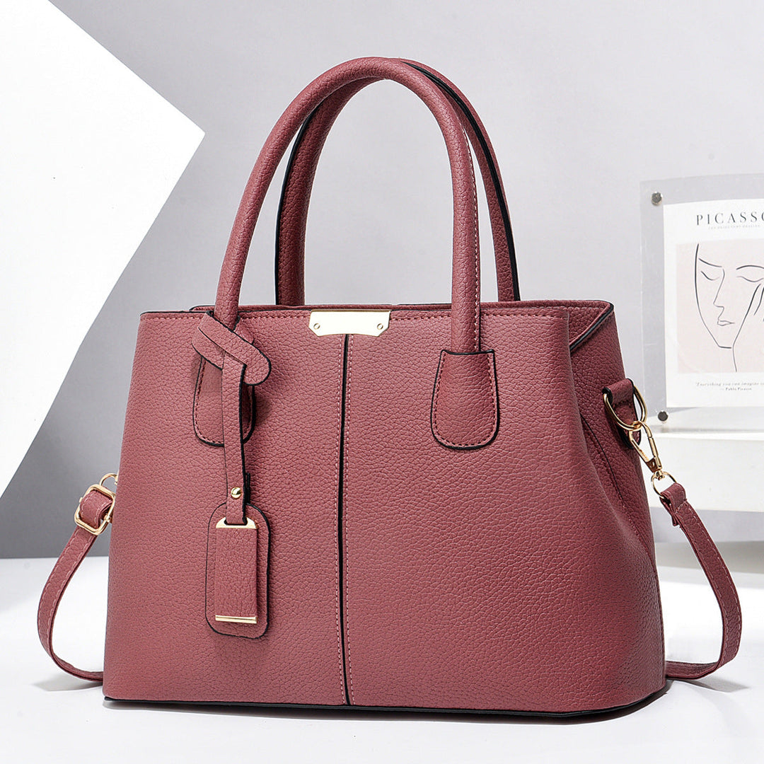 Women’s Large-Capacity PU Leather Tote & Crossbody Bag-MODAUTLET