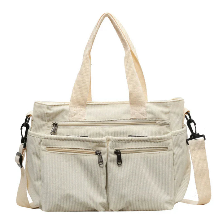 Corduroy Tote Bag Large Carryall For Everyday Style-MODAUTLET