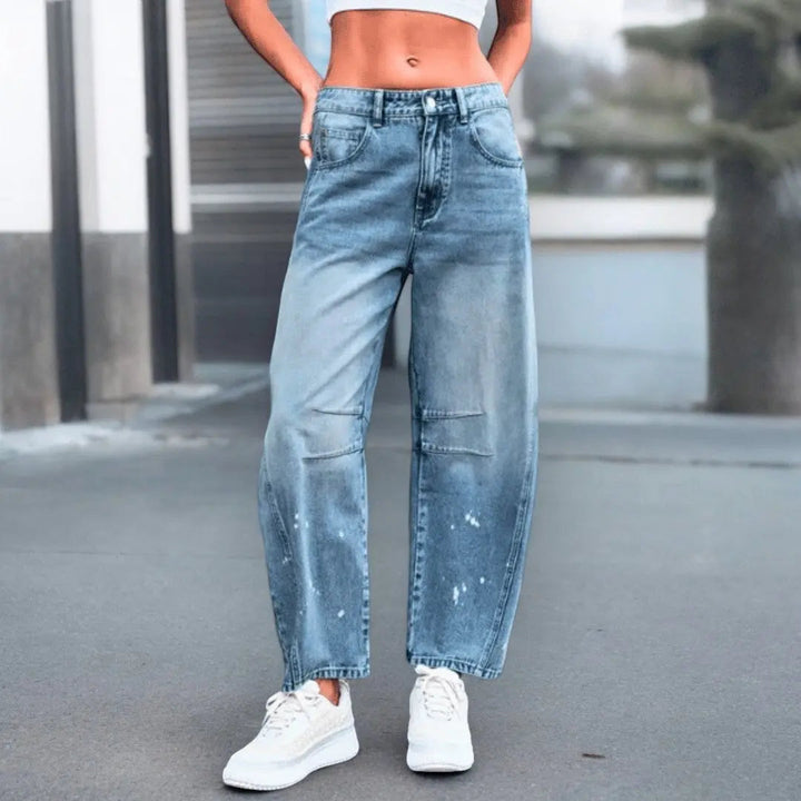 Vintage Wash Jeans - Classic Style-MODAUTLET