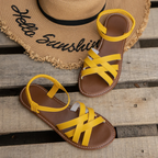 Women's Open Toe Strappy Gladiator Sandals Yellow