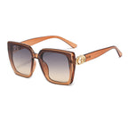 Eleglare GC Women's Fashion UV+ Sunglasses Brown-Gray Brown