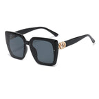 Eleglare GC Women's Fashion UV+ Sunglasses Black-Black