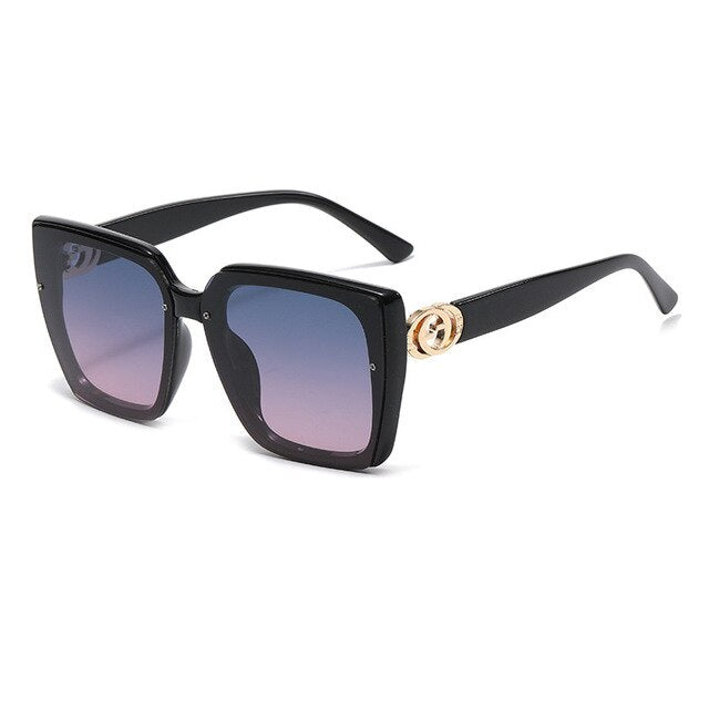 Eleglare GC Women's Fashion UV+ Sunglasses Black-Blue-Pink