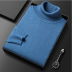 Men's Casual Knit Sweater - Soft, Warm, and Comfortable for Daily Wear BLUE