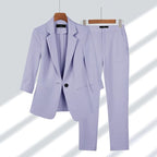 Women's Blazer And Trouser Set For Office And Events Lilla Purple Set