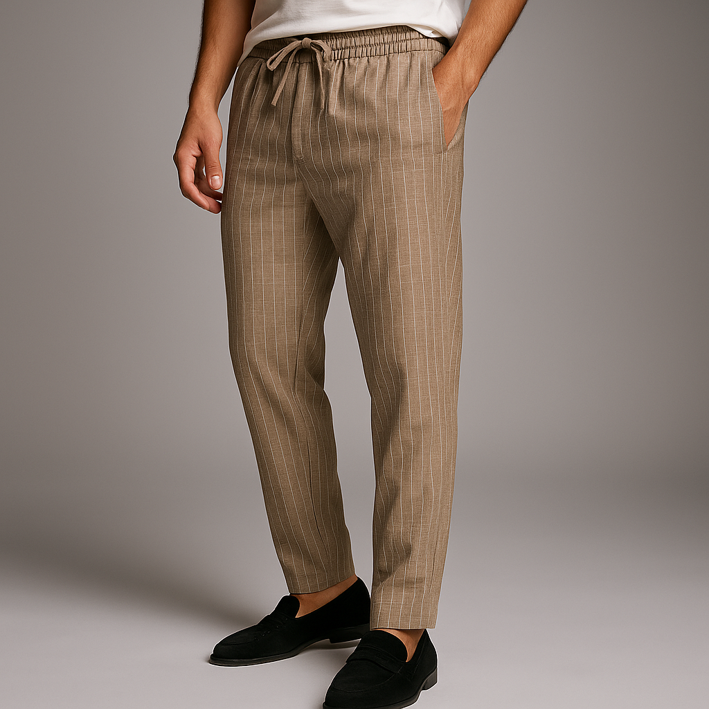 Men's Linen Cubano Pants-MODAUTLET