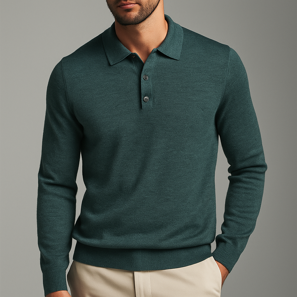 Men's Wool Polo Shirt