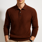 Men's Cable Knit Polo - Dover Style