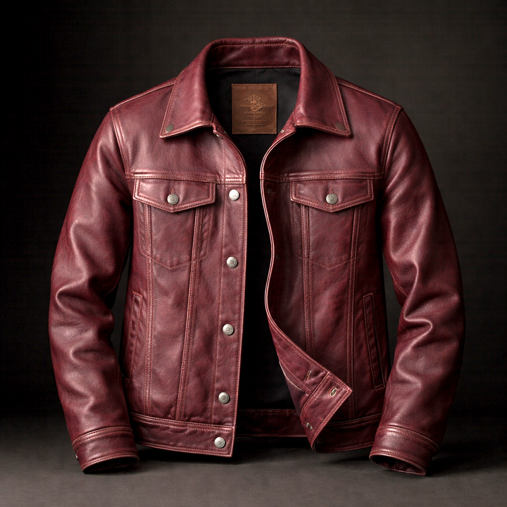 Men's Vintage Genuine Leather Jacket