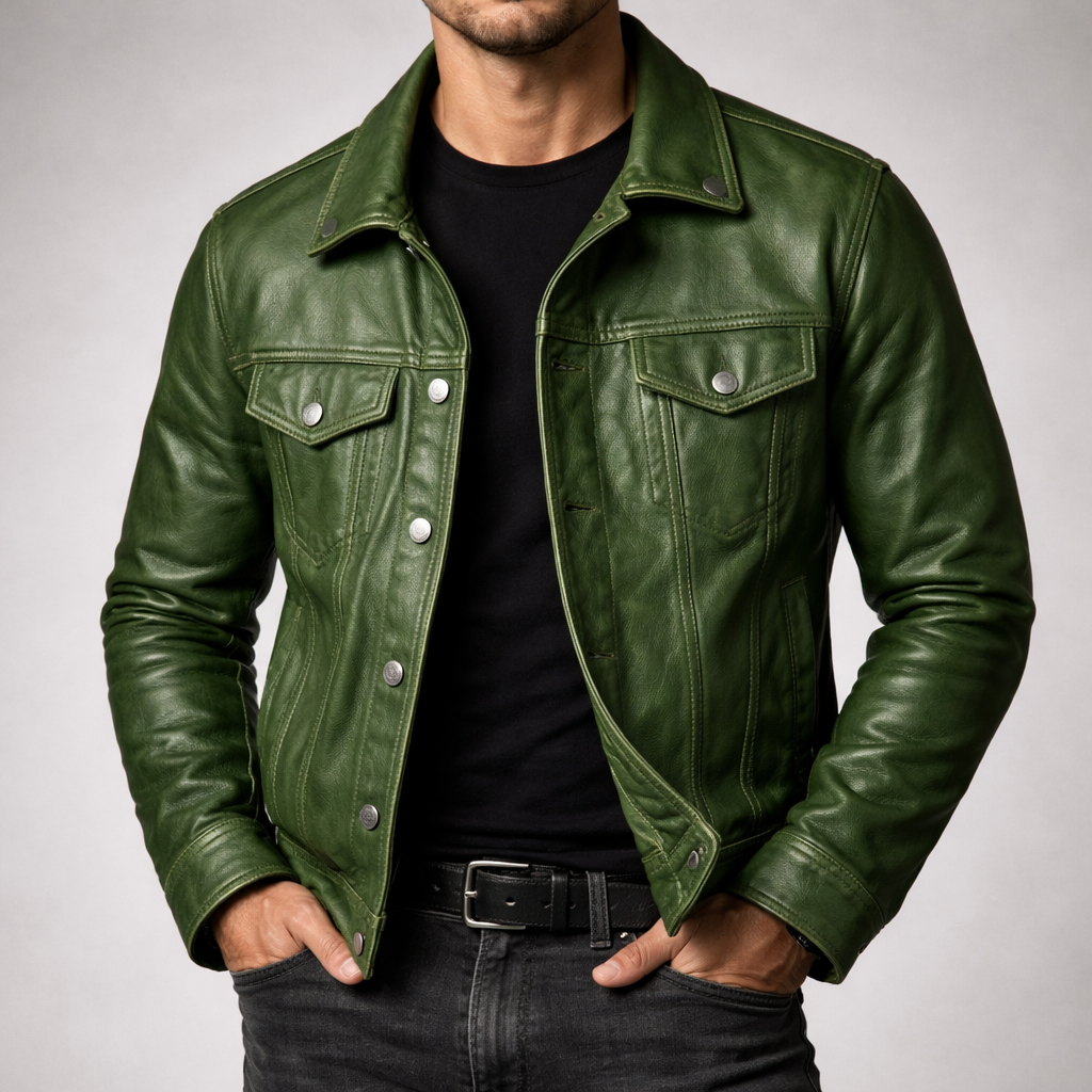 Men's Vintage Genuine Leather Jacket