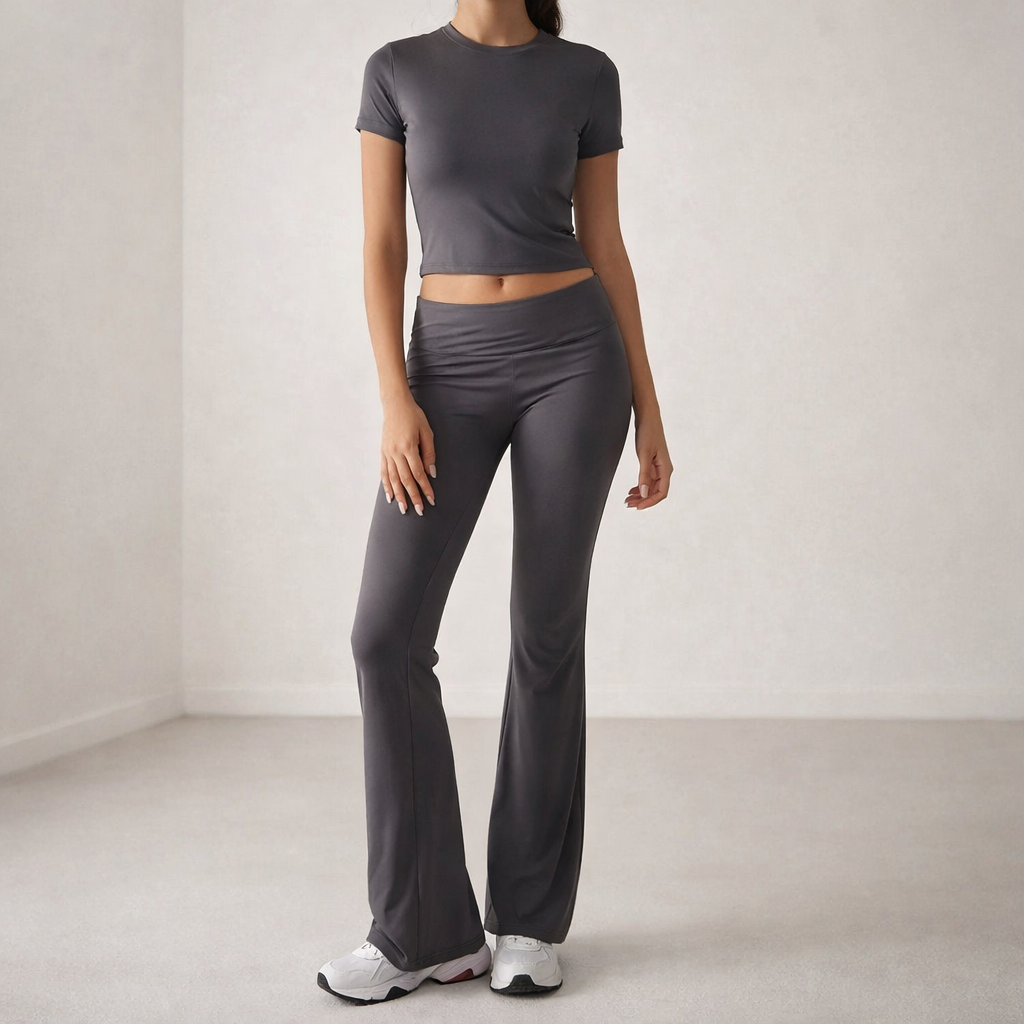 Women's Two-Piece Set – Stylish Comfort, Versatile Design Dark grey