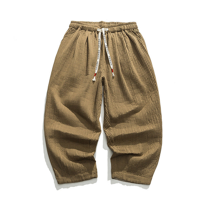 Men's Loose Fit Straight-Leg Casual Trousers-MODAUTLET