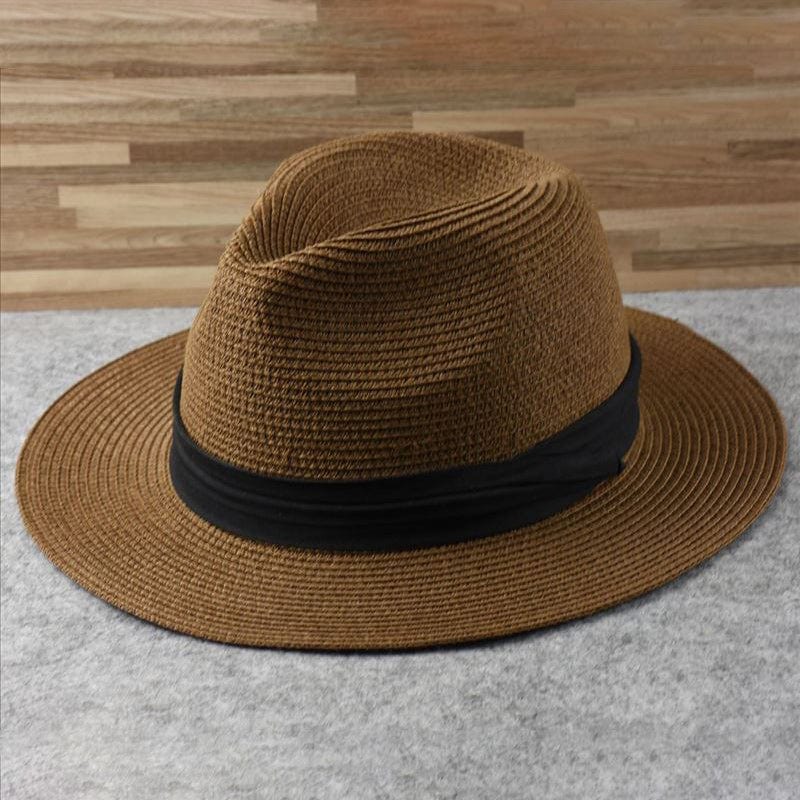 Andre | Classic handmade Panama hat Brown