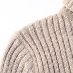 Men's Cozy Ribbed Turtleneck Sweater - Classic Fit