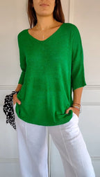 Women's Timeless V-Neck Top Green