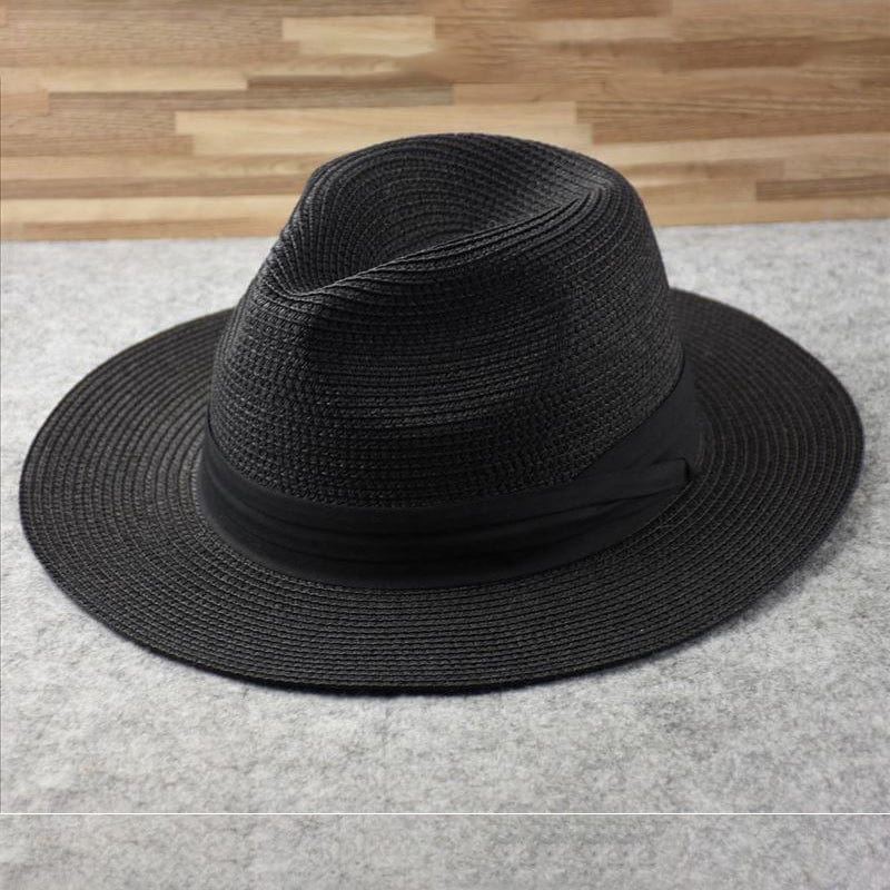 Andre | Classic handmade Panama hat Black