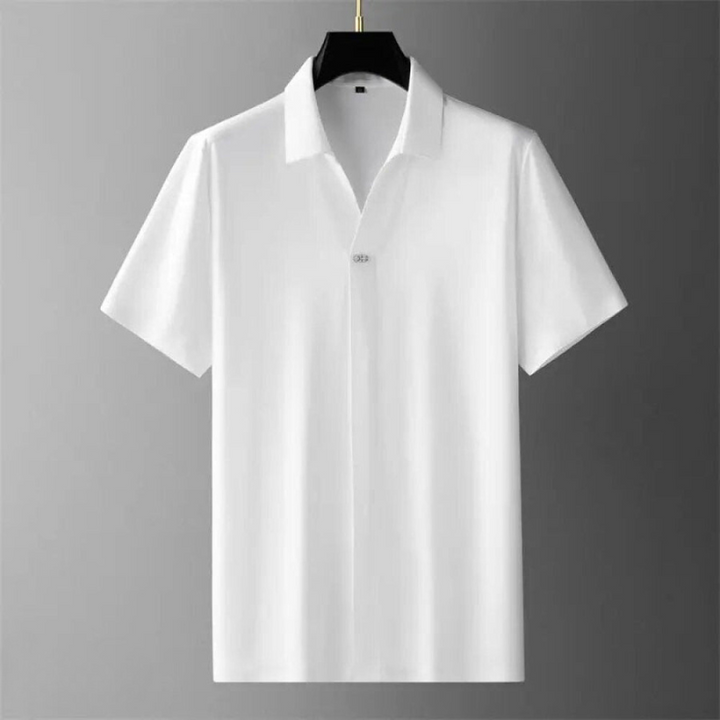 Men’s Two-Piece Pant Set – Short Sleeve Polo Shirt & Ankle-Length Pants-MODAUTLET