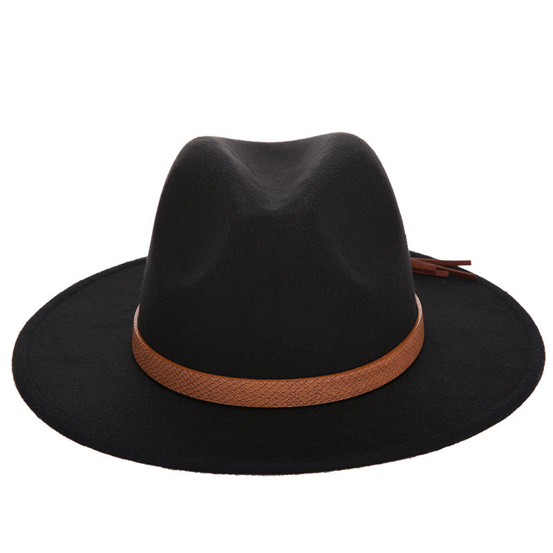 Stylischer Woll-Jazzhut für Damen – Trendiges Modeaccessoire