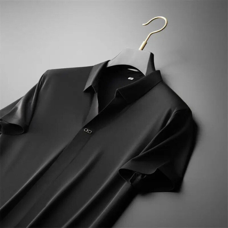 Men’s Two-Piece Pant Set – Short Sleeve Polo Shirt & Ankle-Length Pants-MODAUTLET