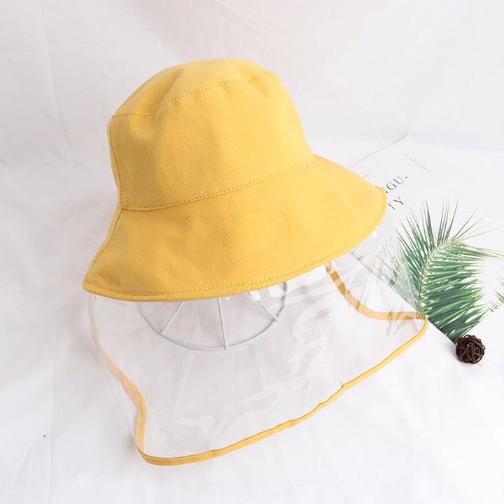 Sombrero tipo bucket con protección UV y escudo antiempañante y contra polvo para viajes al aire libre