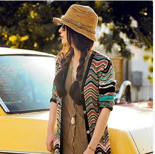 Cappello da sole genitore-figlio per la spiaggia - Stile Small Pepper Grass