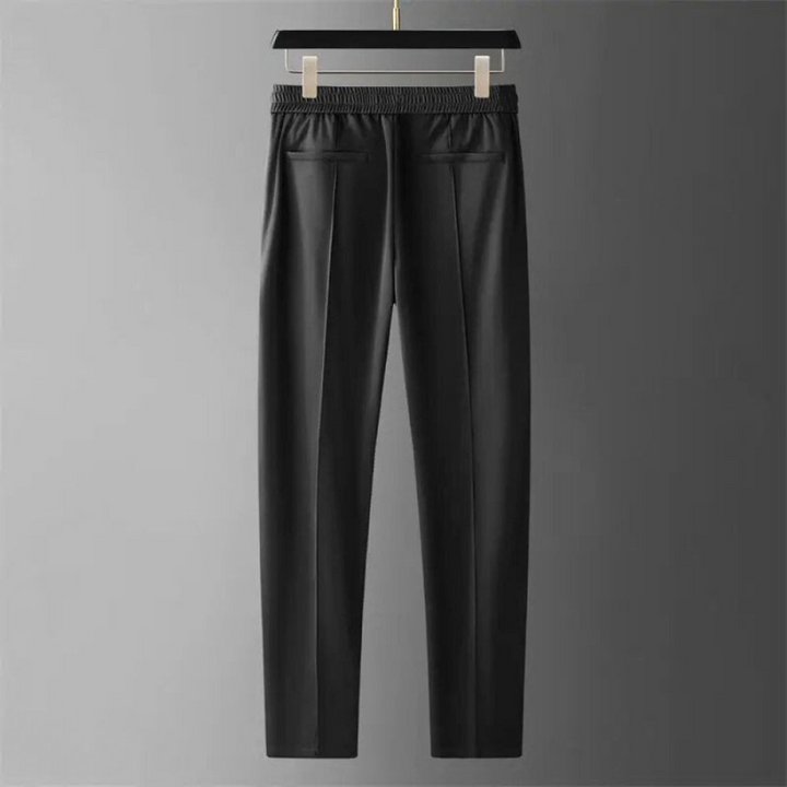 Men’s Two-Piece Pant Set – Short Sleeve Polo Shirt & Ankle-Length Pants-MODAUTLET