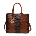 PU Leather Crossbody Bag For Women Handheld Style Everyday Brown