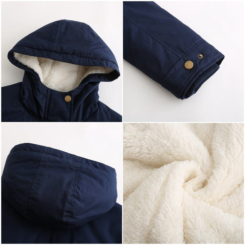 Insulated Fleece-Lined Winter Parka Jacket