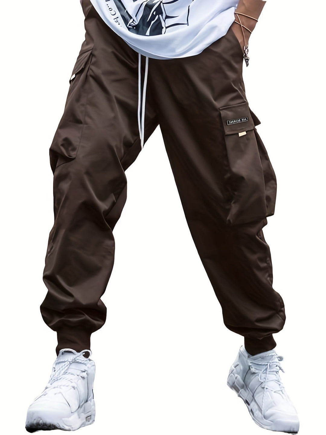 Men's Cargo Joggers with Multi-Pockets-MODAUTLET