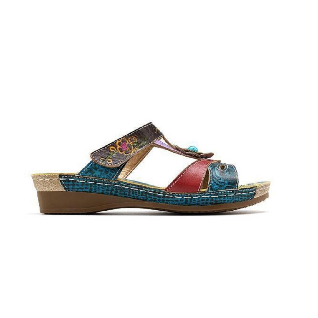 Women's Lightweight Orthopedic Sandals with Unique Handmade Prints-MODAUTLET