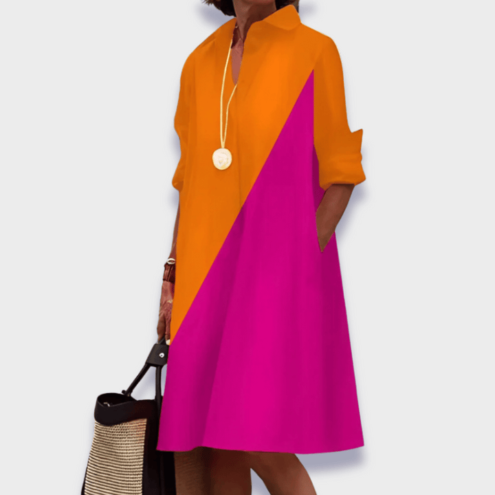 Women's Elegant Midi Polo Dress