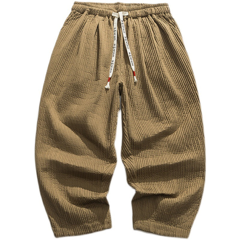 Men's Loose Fit Straight-Leg Casual Trousers