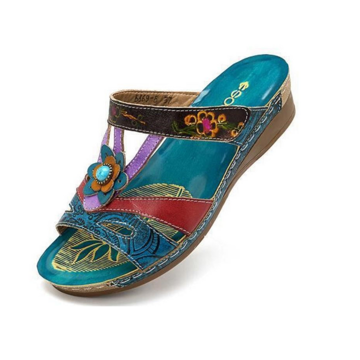 Women's Lightweight Orthopedic Sandals with Unique Handmade Prints-MODAUTLET
