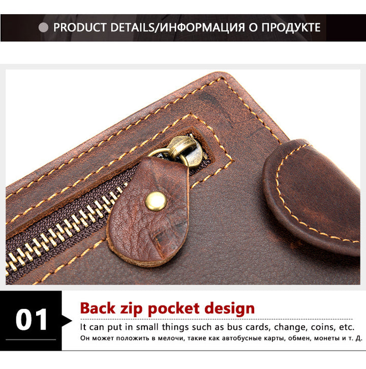Men's Classic Leather Short Wallet