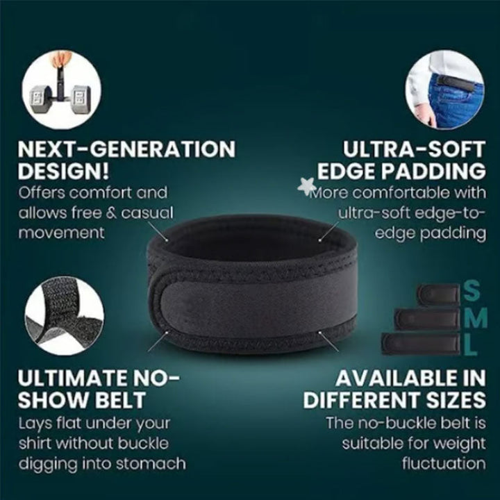 Portable Buckleless Belt for Comfortable and Adjustable Fit