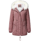 Women's Hooded Winter Jacket Pink