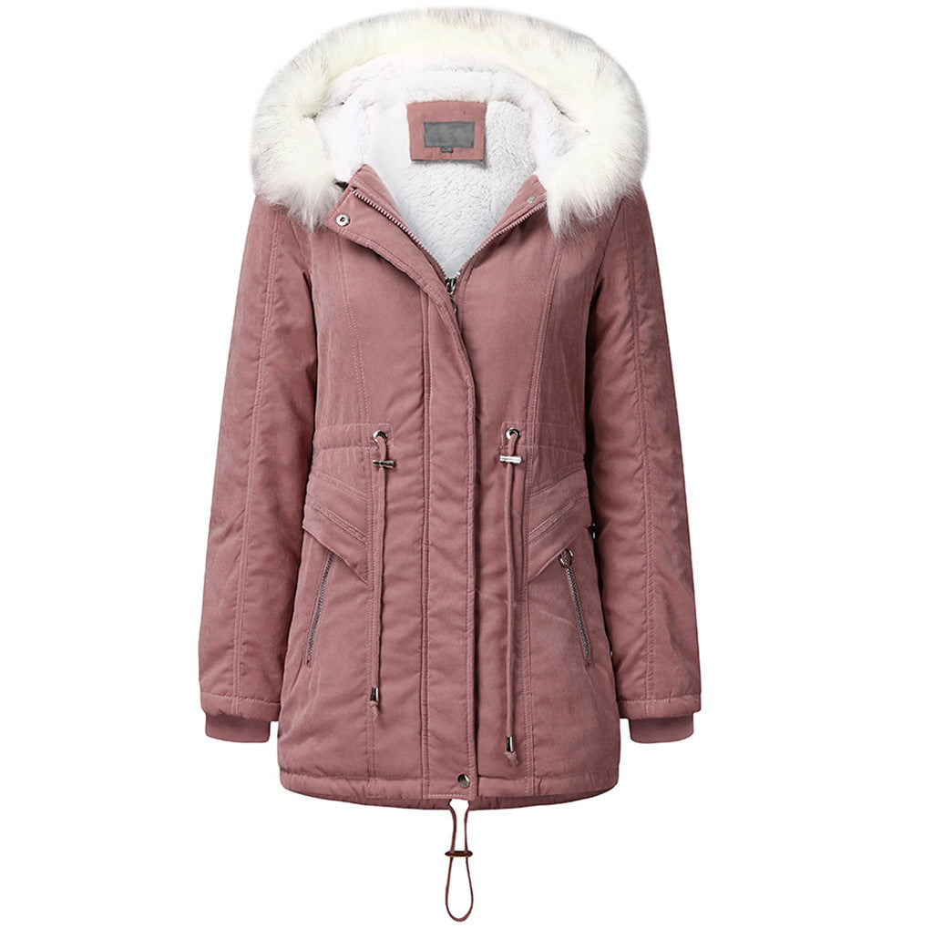 Women's Hooded Winter Jacket Pink