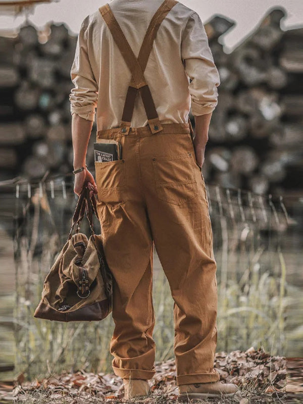 Men's Duck Chore Work Overalls