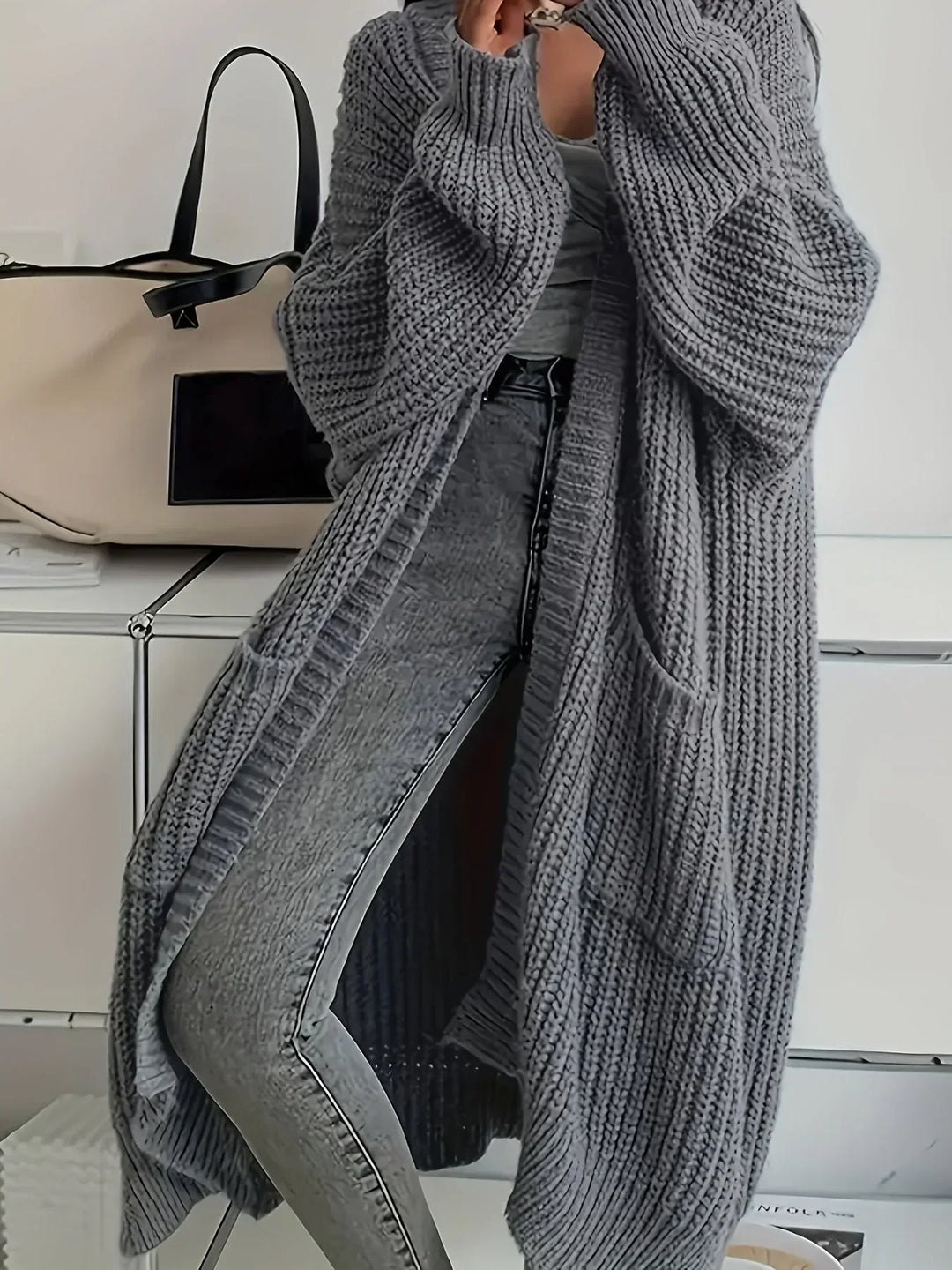 Alice | Hyggelig lang cardigan til kvinder for komfort og stil