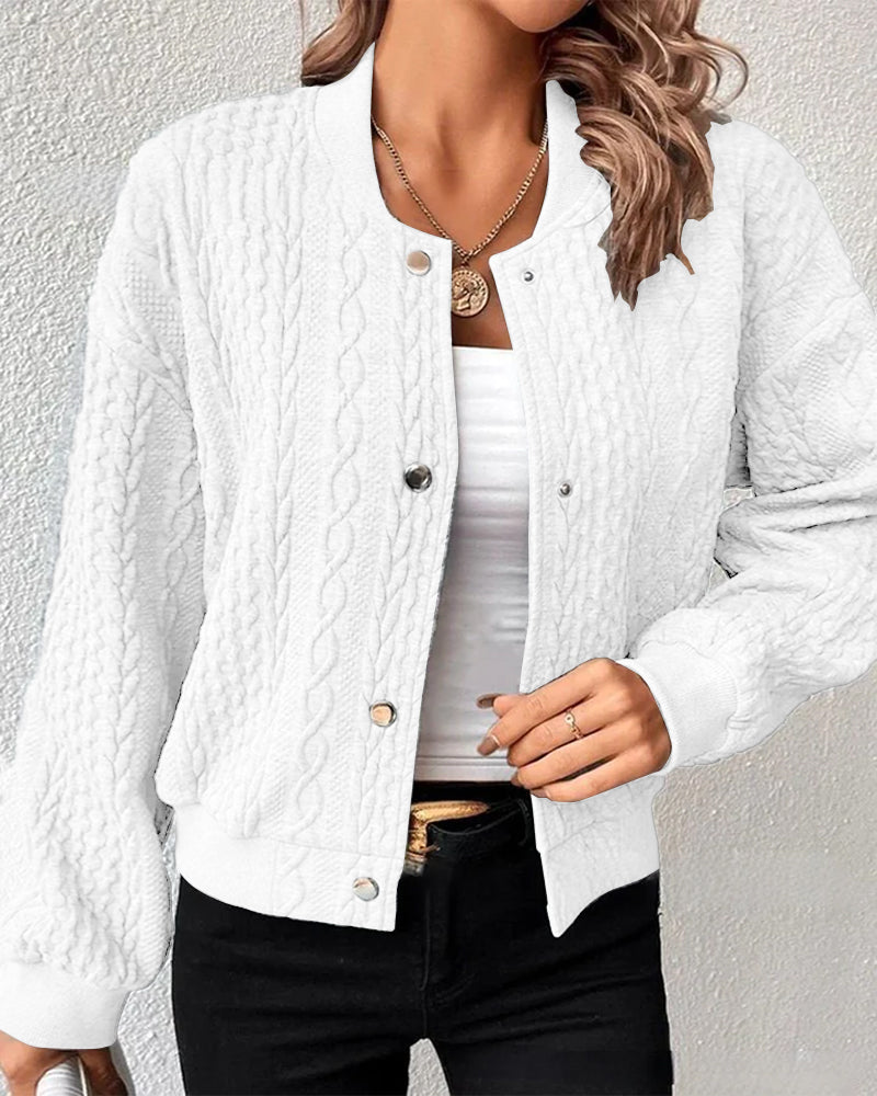 Cozy Knitted Cardigan for Ultimate Comfort White