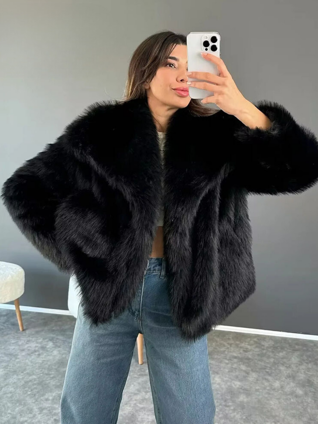 Faux Fur Jacket for Women