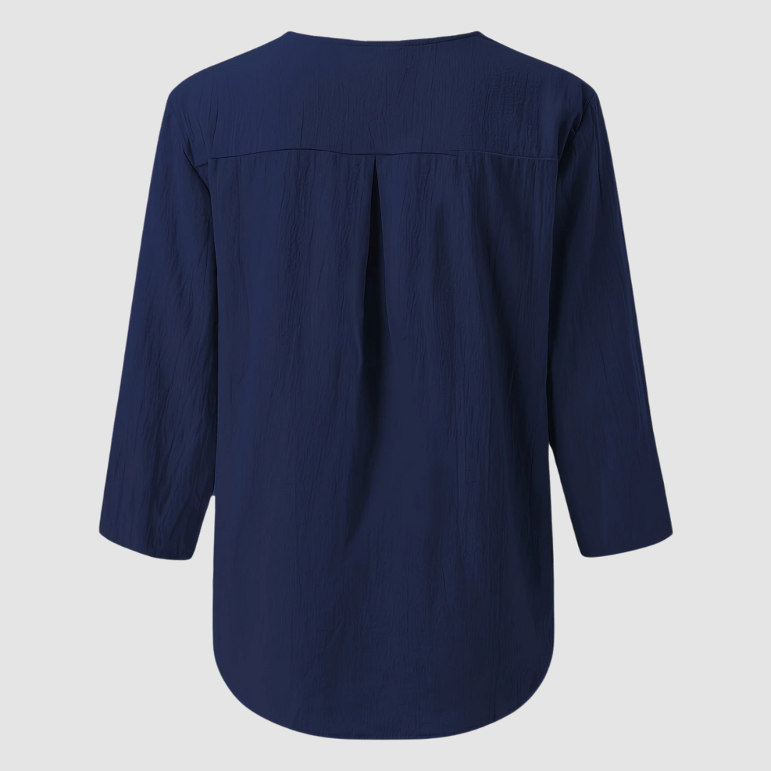 Women's Elegant Button Blouse-MODAUTLET