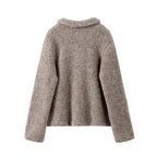 Women's Cozy Cropped Collared Cardigan – Stylish Comfort