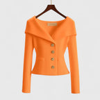 Vibrant Knit Cardigan for Stylish Comfort Orange