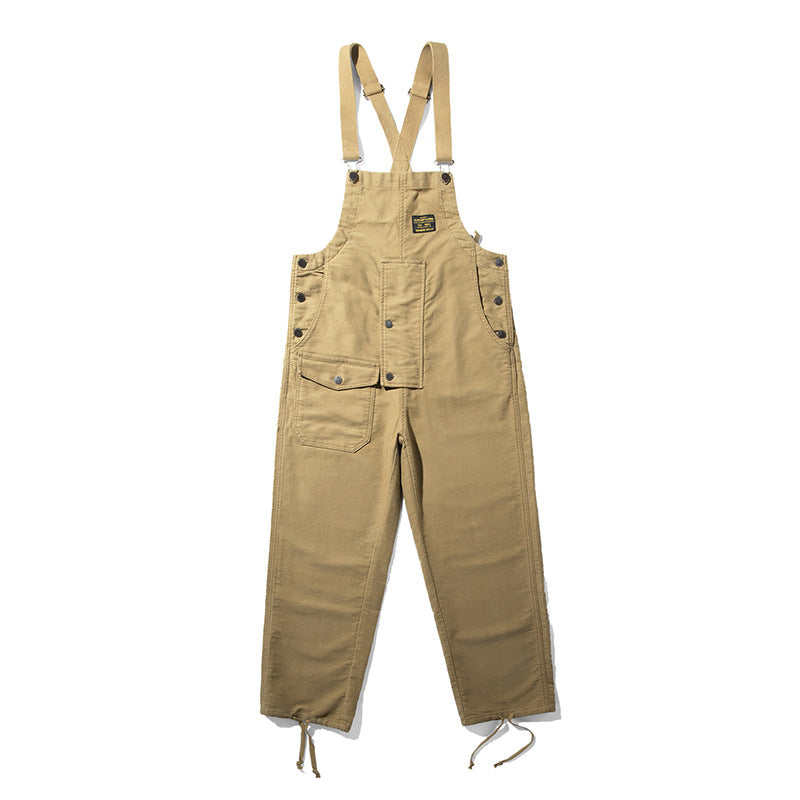 Men's Moleskin Overalls with Cinch Cord