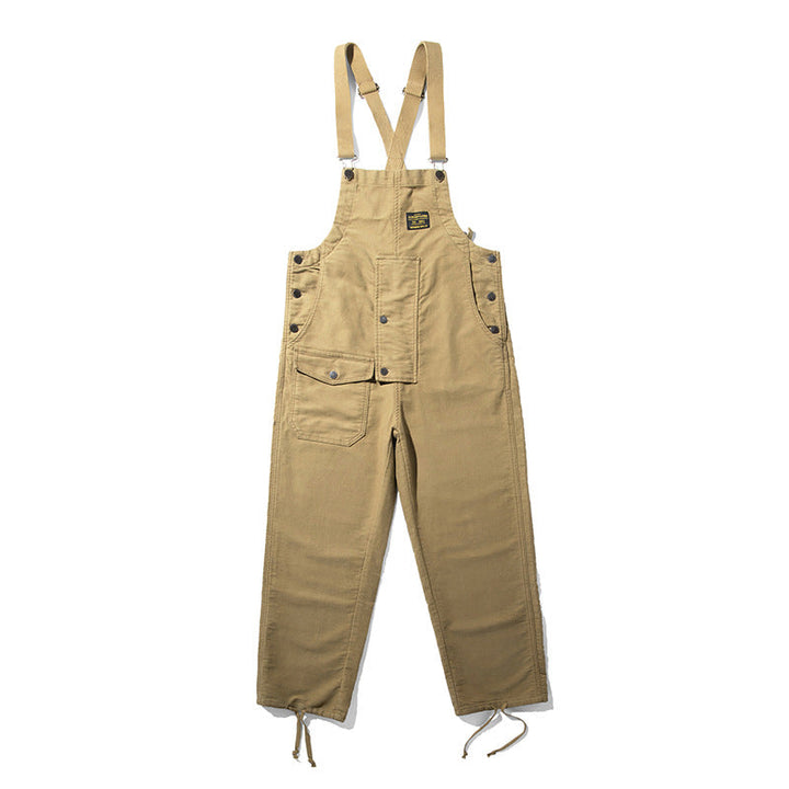 Men's Moleskin Overalls with Cinch Cord